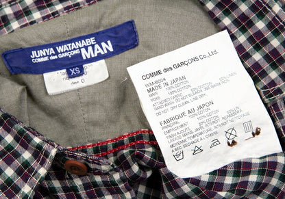JUNYA WATANABE MAN COMME des GARCONS Check Shirt Size XS