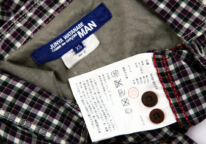 JUNYA WATANABE MAN COMME des GARCONS Check Shirt Size XS