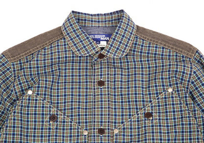 JUNYA WATANABE MAN COMME des GARCONS Check Blue Size XS