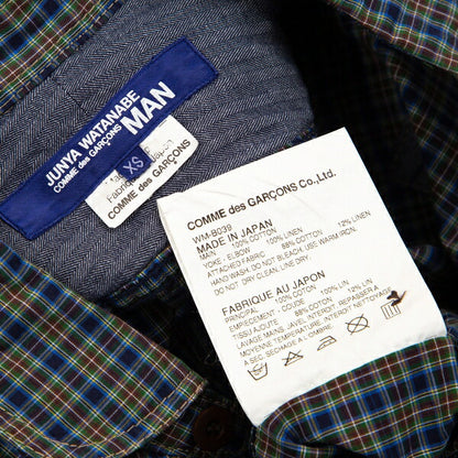 JUNYA WATANABE MAN COMME des GARCONS Check Blue Size XS