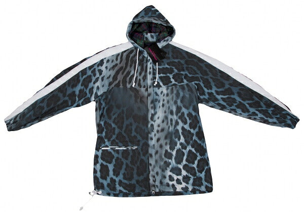 COMME des GARCONS 21AW Leopard Lined Jacket Blue Size M