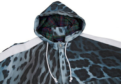 COMME des GARCONS 21AW Leopard Lined Jacket Blue Size M