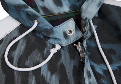 COMME des GARCONS 21AW Leopard Lined Jacket Blue Size M