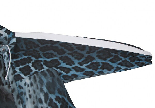 COMME des GARCONS 21AW Leopard Lined Jacket Blue Size M