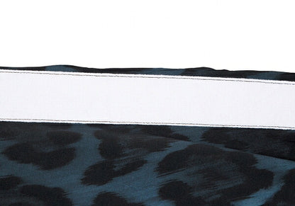 COMME des GARCONS 21AW Leopard Lined Jacket Blue Size M