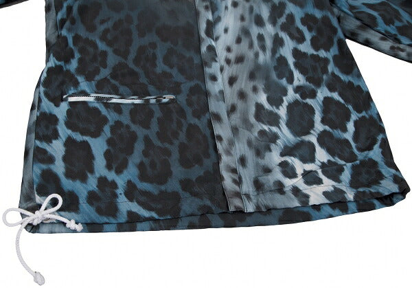 COMME des GARCONS 21AW Leopard Lined Jacket Blue Size M