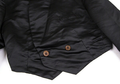 COMME des GARCONS GIRL Poly Satin Jacket Black Size XS