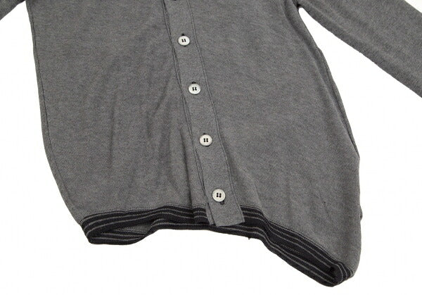 COMME des GARCONS Product-Dyed Wool Cardigan Gray Size S