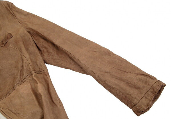 COMME des GARCONS Garment Dyed Lamb Jacket Brown Size L
