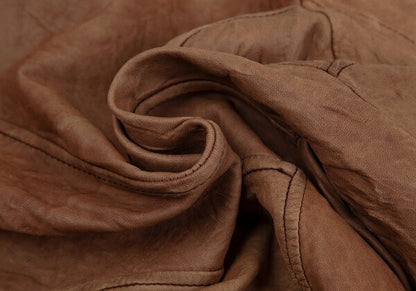 COMME des GARCONS Garment Dyed Lamb Jacket Brown Size L