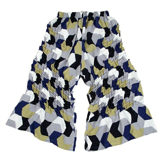 ISSEY MIYAKE Yagasuri Print Embossed Wide Pants Multi Size M