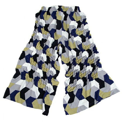 ISSEY MIYAKE Yagasuri Print Embossed Wide Pants Multi Size M