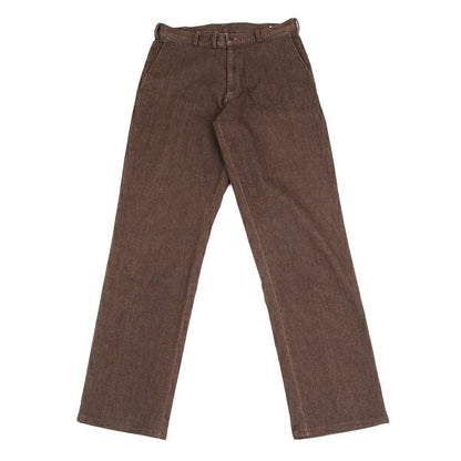 Papas Stretch Cotton Tapered Pants Brown Size 46S