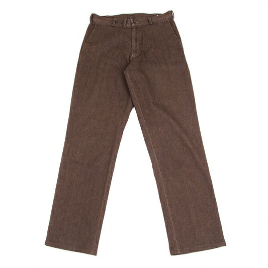 Papas Stretch Cotton Tapered Pants Brown Size 46S