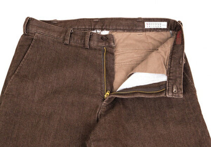 Papas Stretch Cotton Tapered Pants Brown Size 46S
