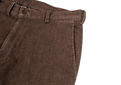 Papas Stretch Cotton Tapered Pants Brown Size 46S