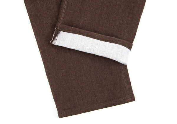 Papas Stretch Cotton Tapered Pants Brown Size 46S