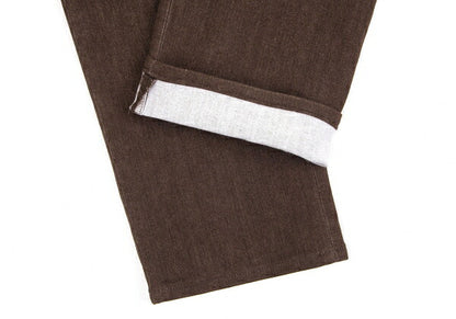 Papas Stretch Cotton Tapered Pants Brown Size 46S