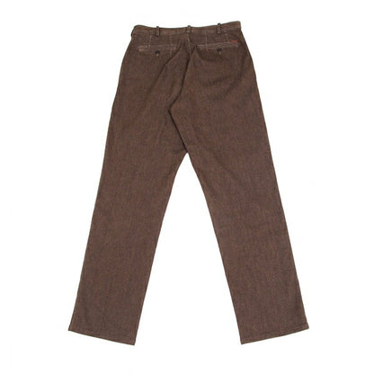 Papas Stretch Cotton Tapered Pants Brown Size 46S