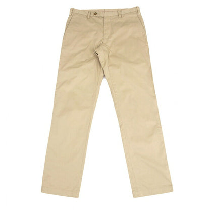 Papas+ Garment Dyed Stretch Cotton Chino Pants Beige Size S