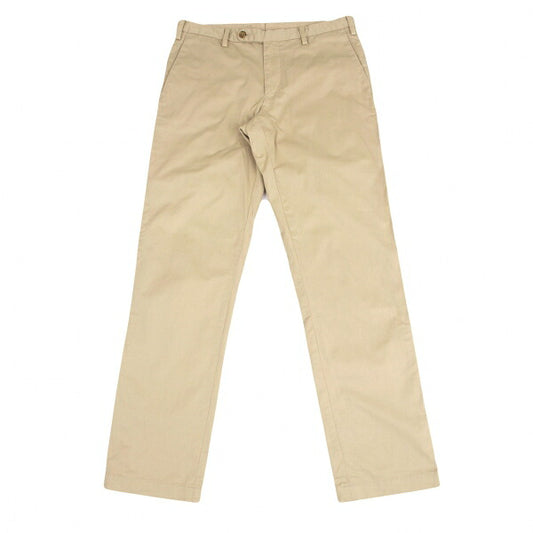 Papas+ Garment Dyed Stretch Cotton Chino Pants Beige Size S