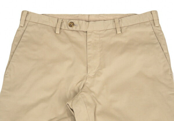 Papas+ Garment Dyed Stretch Cotton Chino Pants Beige Size S