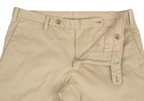 Papas+ Garment Dyed Stretch Cotton Chino Pants Beige Size S