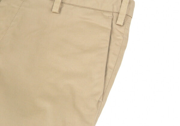 Papas+ Garment Dyed Stretch Cotton Chino Pants Beige Size S