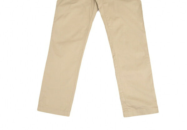 Papas+ Garment Dyed Stretch Cotton Chino Pants Beige Size S