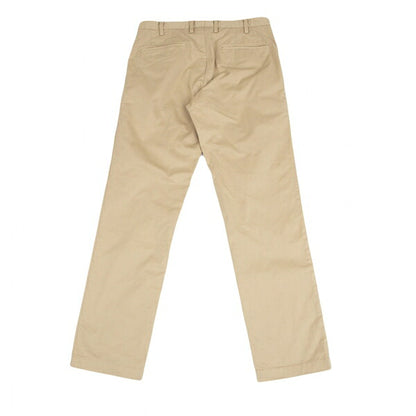 Papas+ Garment Dyed Stretch Cotton Chino Pants Beige Size S