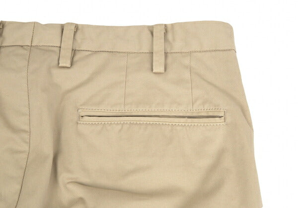 Papas+ Garment Dyed Stretch Cotton Chino Pants Beige Size S