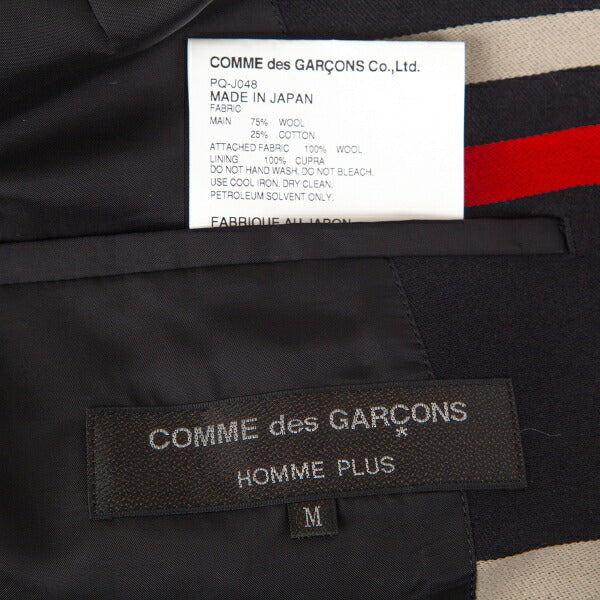 COMME des GARCONS HOMME PLUS 16SS Tartan Jacket Black Size M