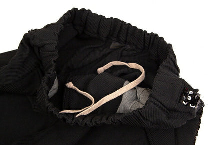 COMME des GARCONS Poly Sequin Line Pants Black Size M