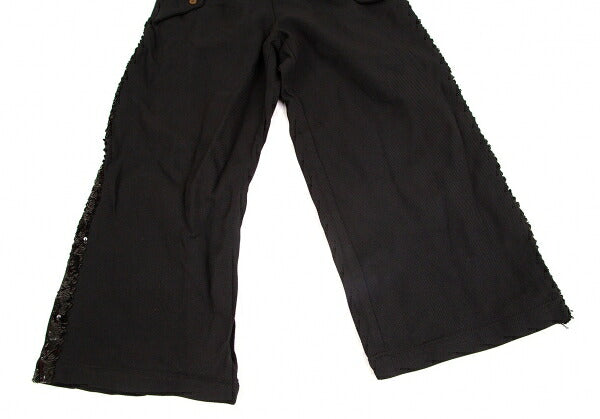 COMME des GARCONS Poly Sequin Line Pants Black Size M