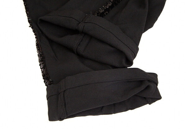 COMME des GARCONS Poly Sequin Line Pants Black Size M