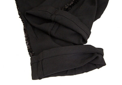 COMME des GARCONS Poly Sequin Line Pants Black Size M