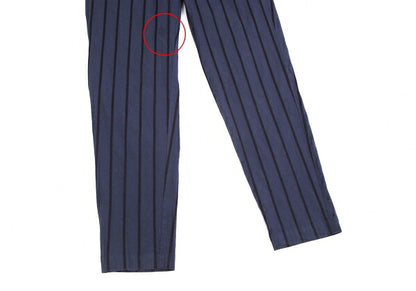ISSEY MIYAKE HaaT Cotton Stripe Tapered Pants Navy Size M