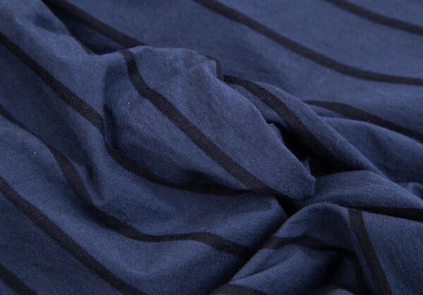 ISSEY MIYAKE HaaT Cotton Stripe Tapered Pants Navy Size M