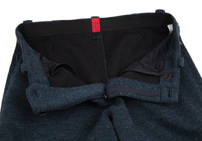 ISSEY MIYAKEHaaT Wool Blend Stretch Skinny Pants Blue Size M