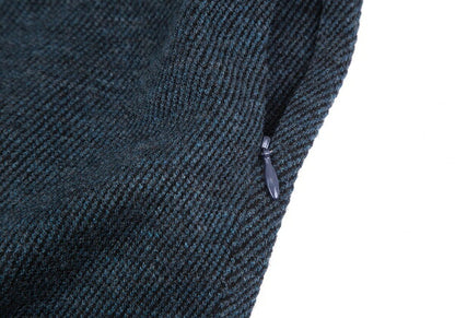 ISSEY MIYAKEHaaT Wool Blend Stretch Skinny Pants Blue Size M