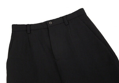 ISSEY MIYAKE Wool Center Slit Midi Skirt Black Size M