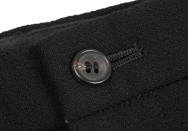 ISSEY MIYAKE Wool Center Slit Midi Skirt Black Size M