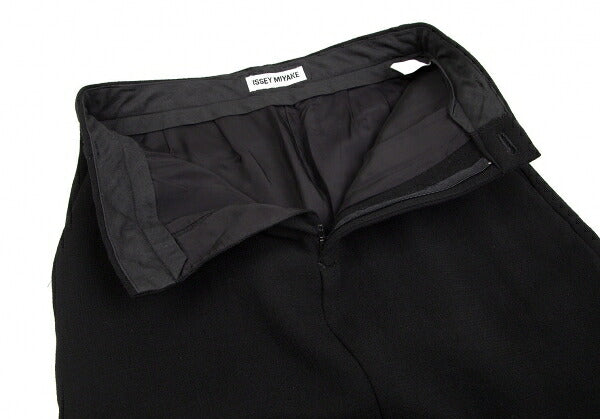 ISSEY MIYAKE Wool Center Slit Midi Skirt Black Size M