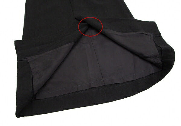 ISSEY MIYAKE Wool Center Slit Midi Skirt Black Size M