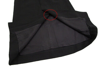 ISSEY MIYAKE Wool Center Slit Midi Skirt Black Size M