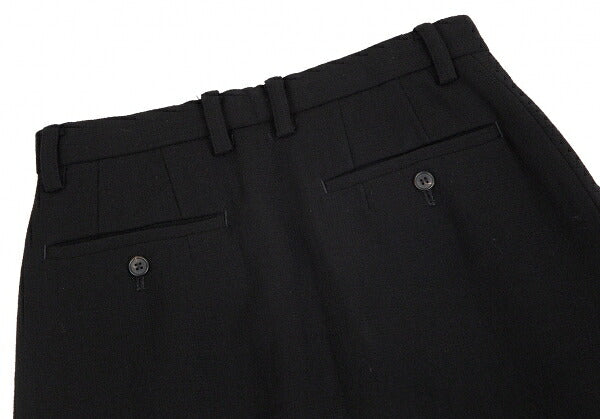 ISSEY MIYAKE Wool Center Slit Midi Skirt Black Size M