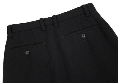 ISSEY MIYAKE Wool Center Slit Midi Skirt Black Size M