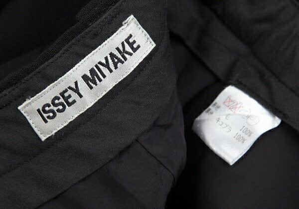 ISSEY MIYAKE Wool Center Slit Midi Skirt Black Size M