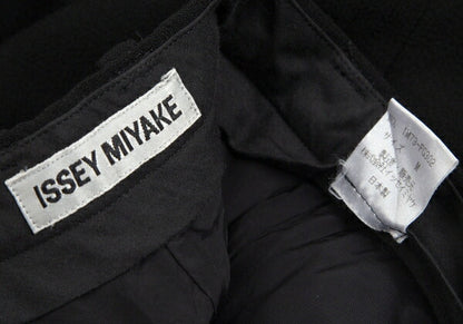 ISSEY MIYAKE Wool Center Slit Midi Skirt Black Size M