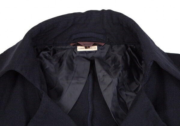 COMME des GARCONS Garment Dyed Gather Jacket Blue Size S